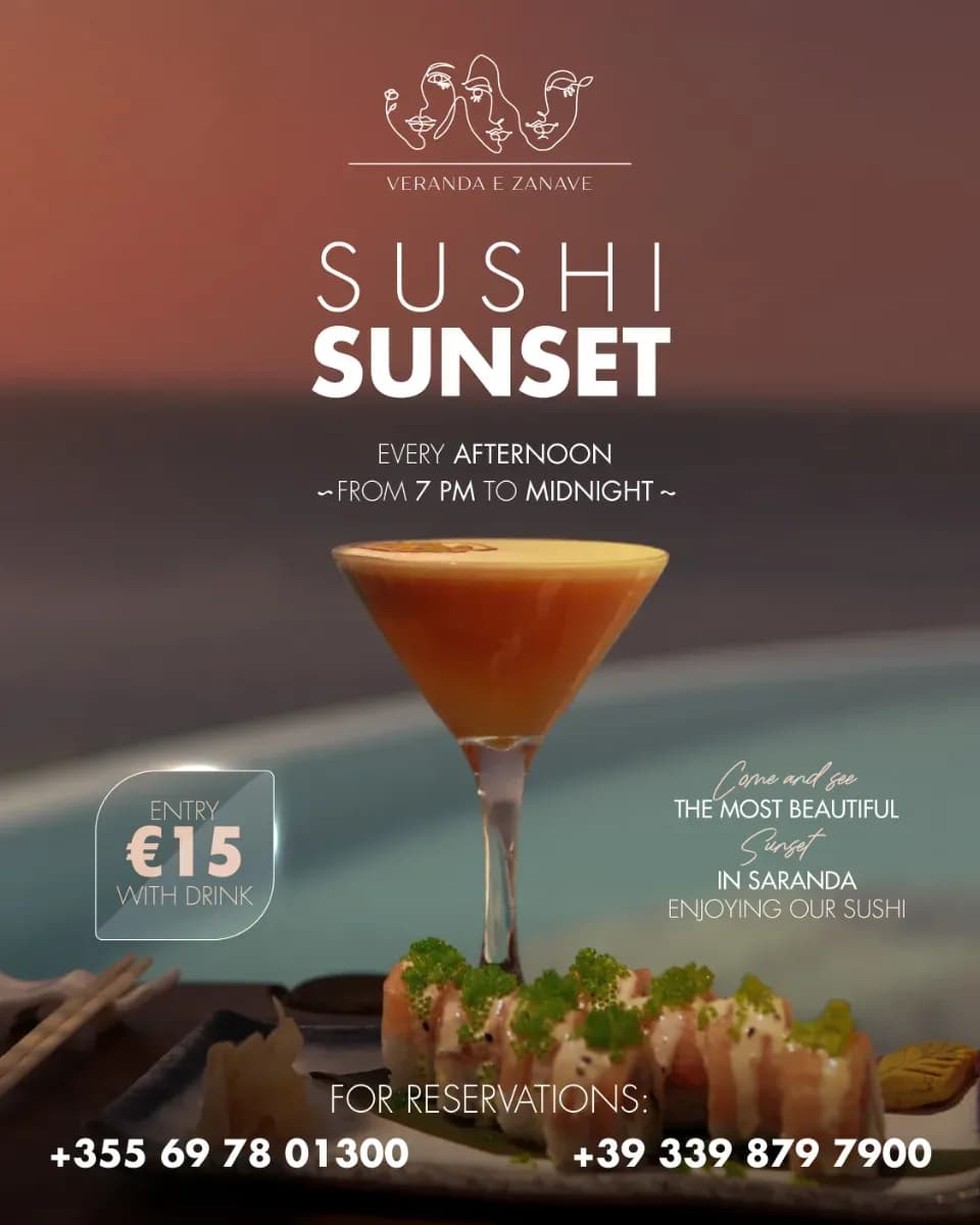 Afisha e Sushi Sunset with DJ set